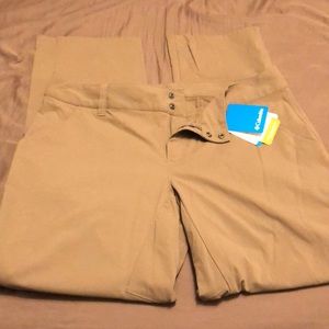 NWT Columbia straight leg khaki pants 14R